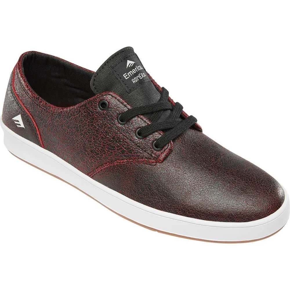 Emerica Footwear The Romero Laced Black Red Black Skate Shoes