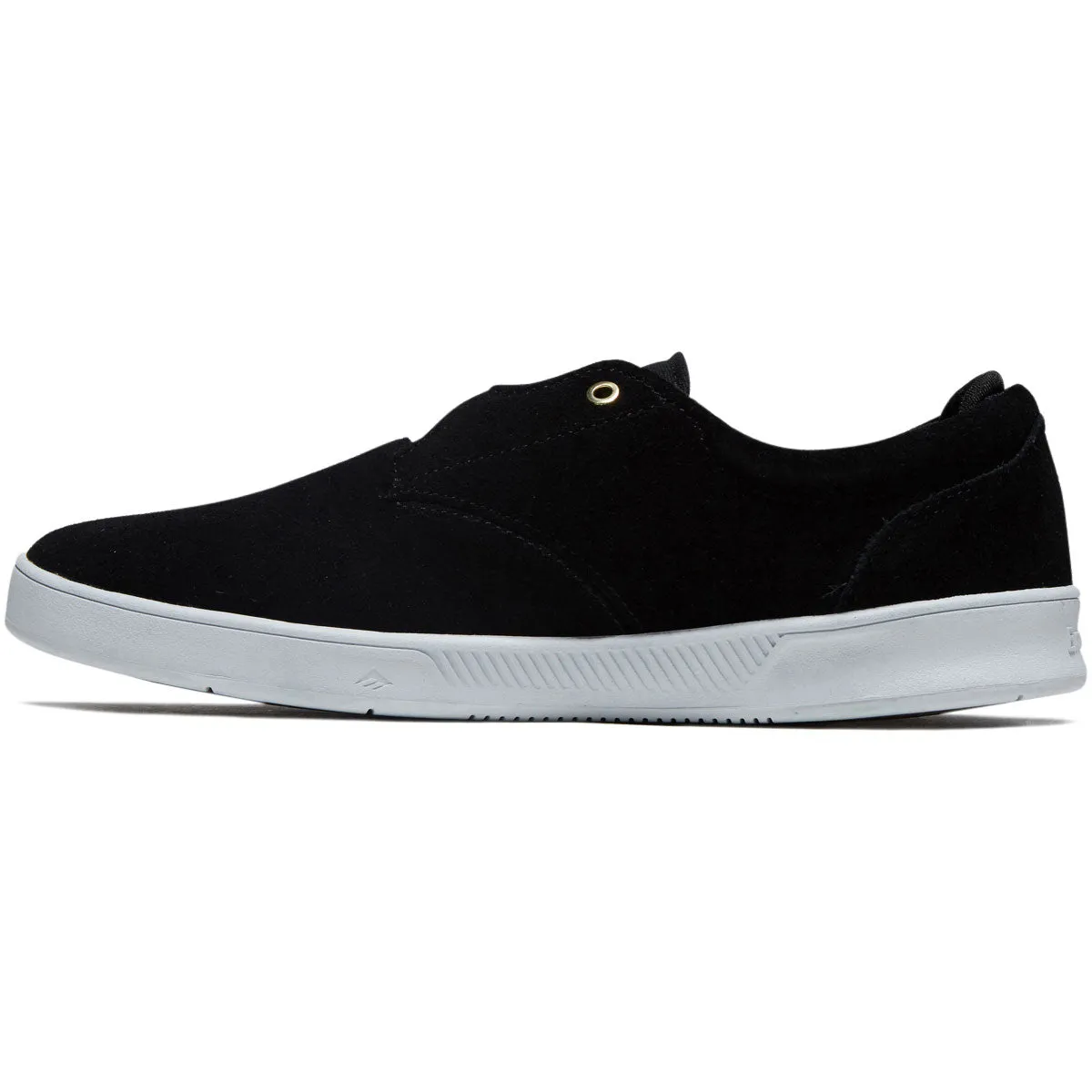 Emerica Romero Skater Shoes - Black/White/Gold