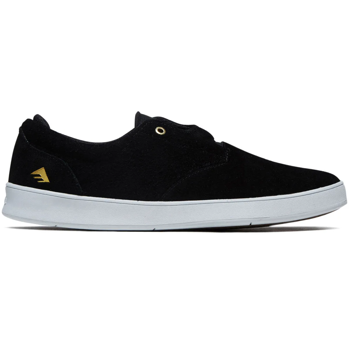 Emerica Romero Skater Shoes - Black/White/Gold