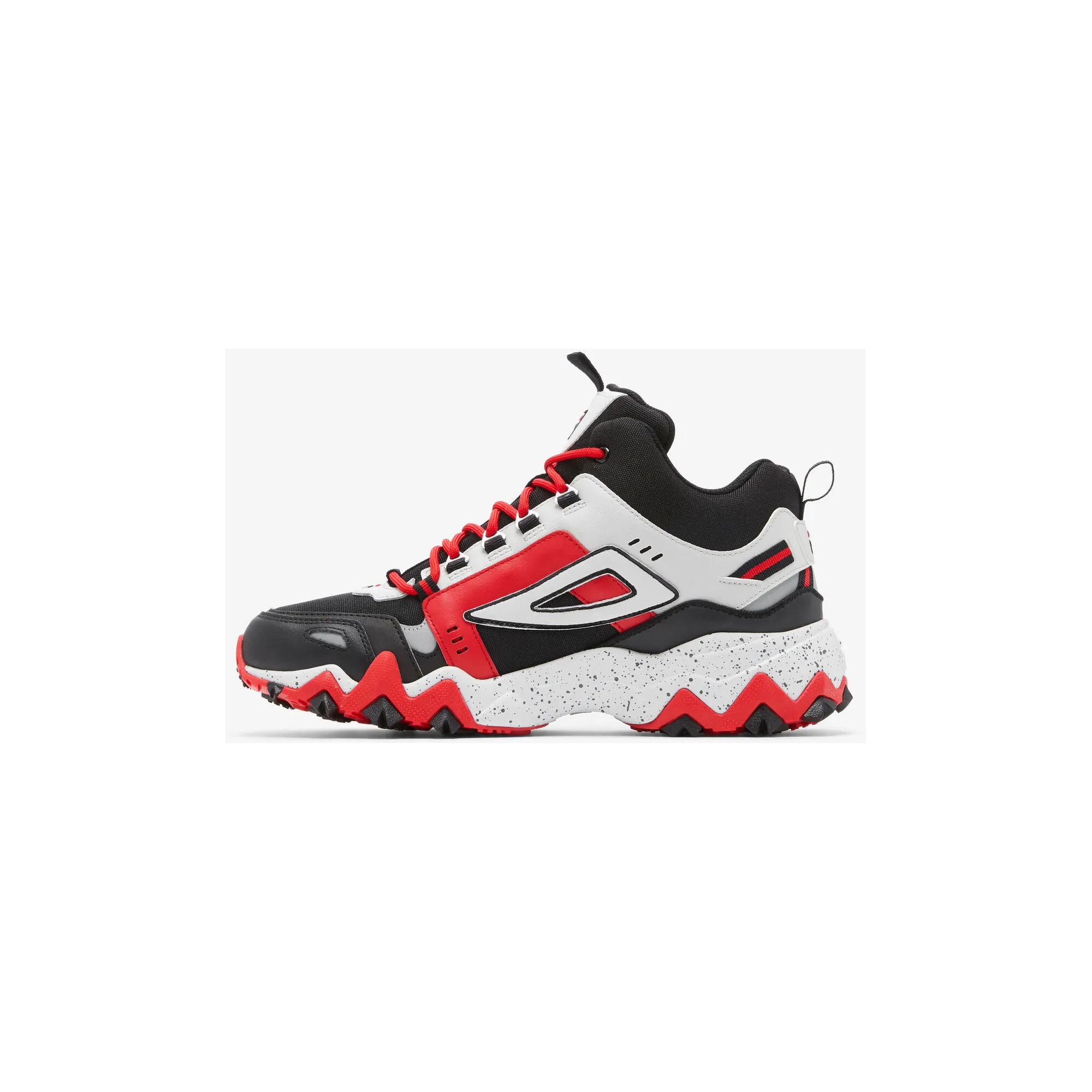 Fila Men's Oakmont TR Mid Shoes - Black / Glacier Gray / Fila Red