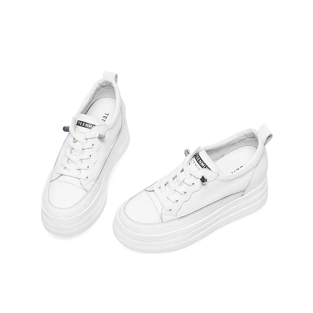 Front Lace-up Thick-soled Casual Sneakers