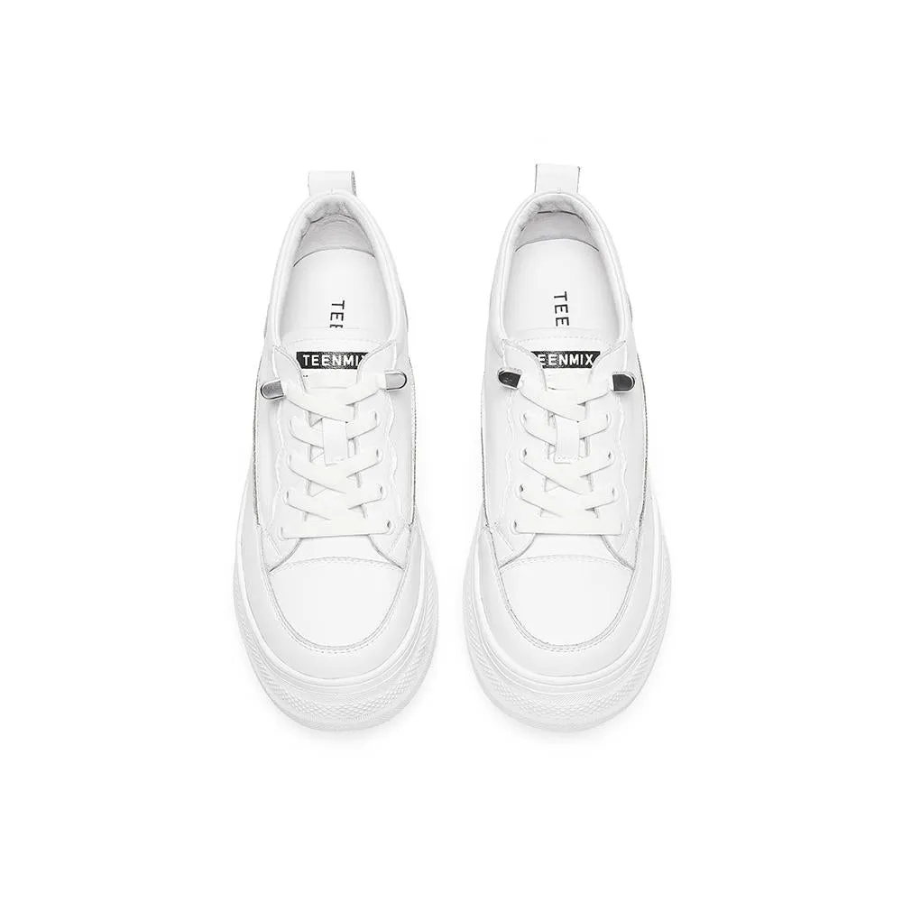 Front Lace-up Thick-soled Casual Sneakers