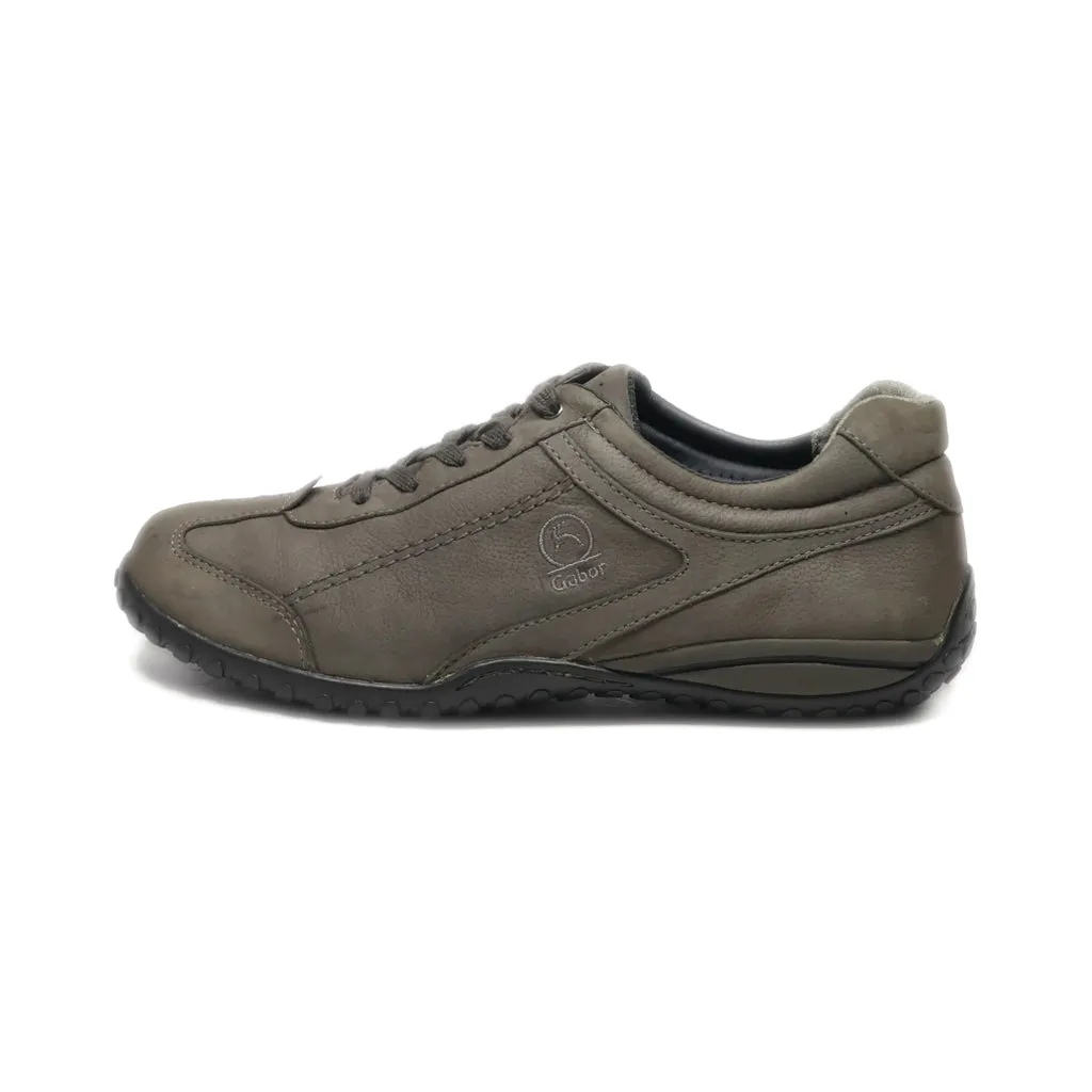 Gabor Low-Top Sneakers Leather Grey Colour For Women