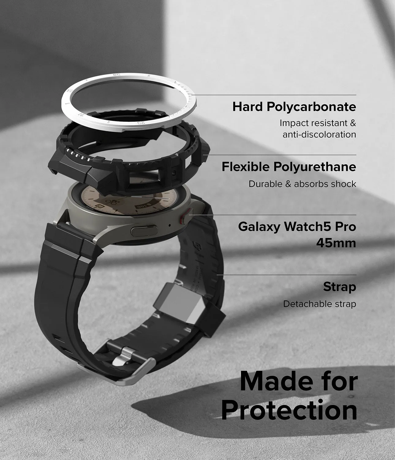 Galaxy Watch 5 Pro 45mm Case   Band | Fusion-X Guard