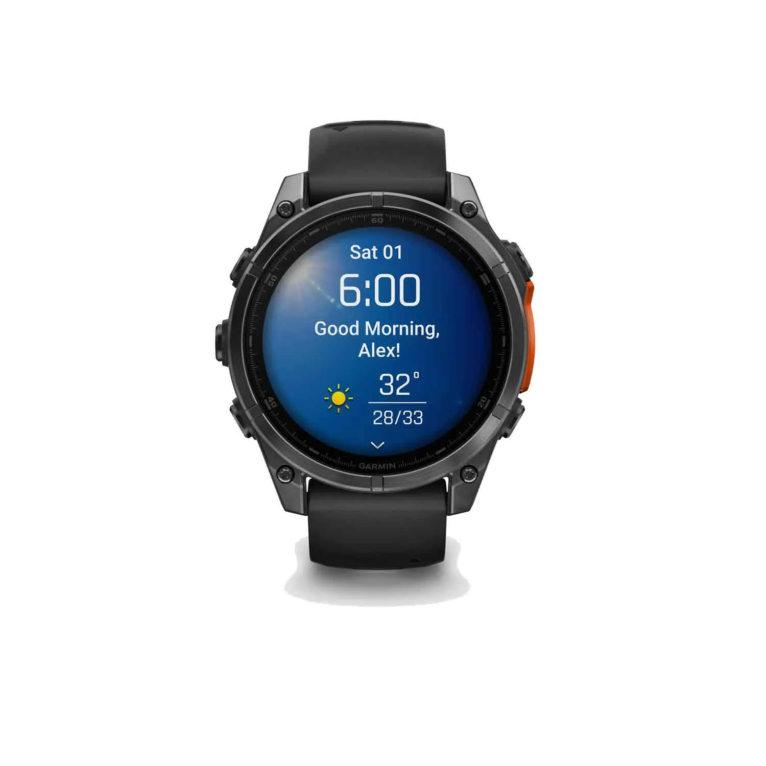 Garmin fēnix 8 - 47 mm AMOLED Smartwatch (Slate Grey/Black Silicone Band)