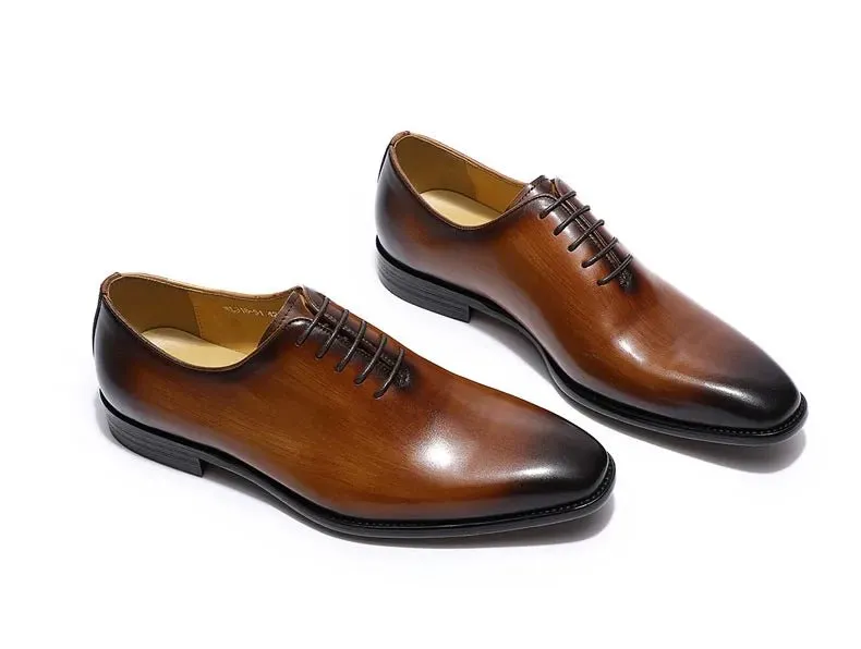 Genuine leather men dress shoes & oxford shoes fashion high quality gentleman shoes for business and party