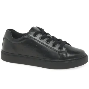 Geox: Nashik - Black Leather School Shoe