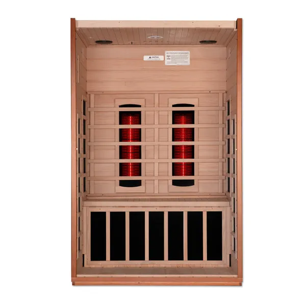 Golden Designs Cardoba 2 Person Full Spectrum Infrared Sauna - Canadian Hemlock