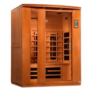 Golden Designs Lugano 3 Person Full Spectrum Infrared Sauna - Canadian Hemlock