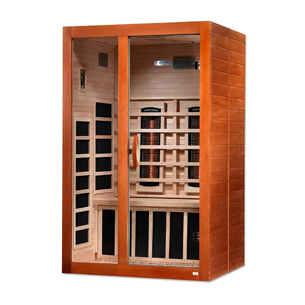 Golden Designs Santiago 2 Person Full Spectrum Infrared Sauna - Canadian Hemlock