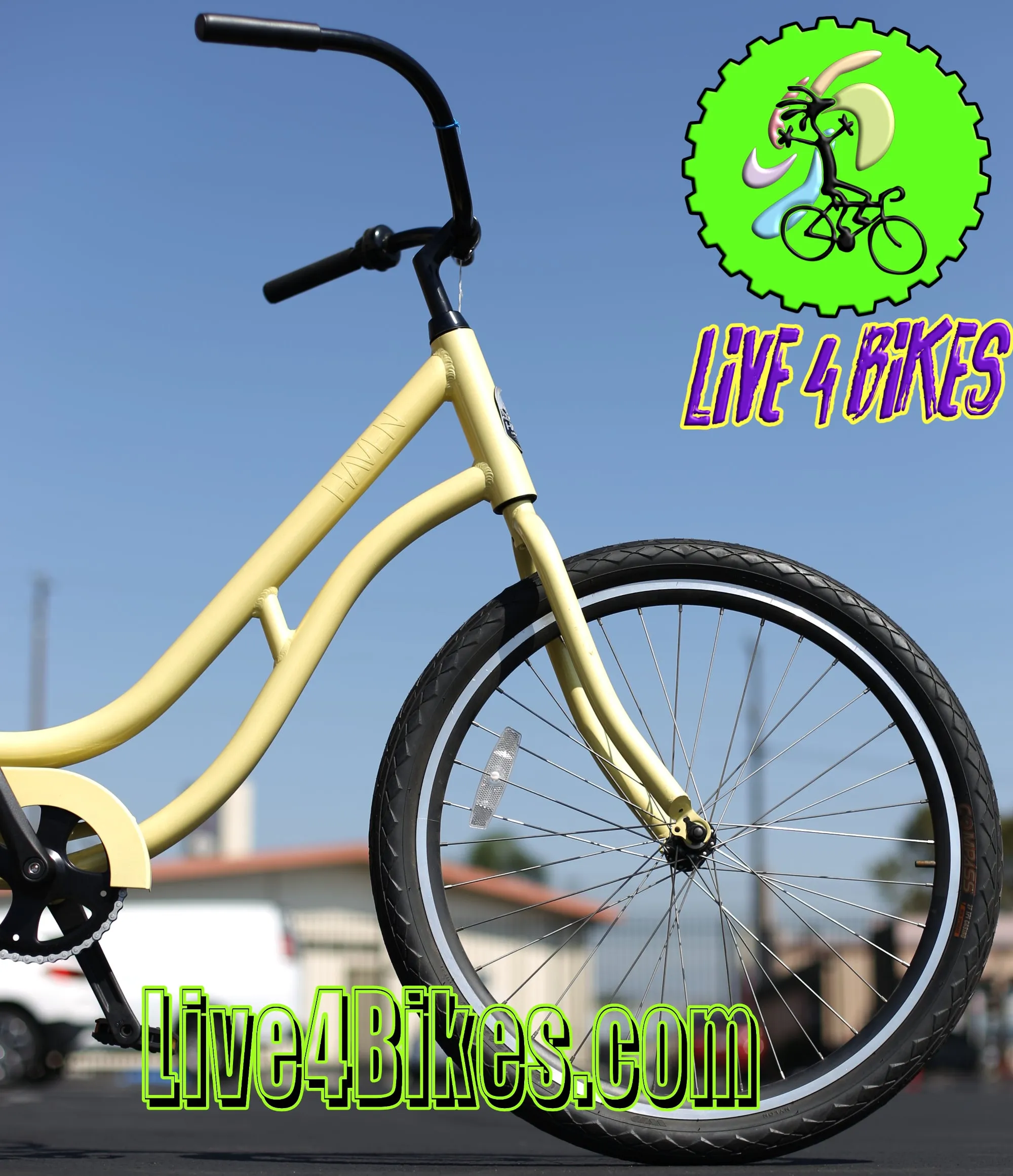 Haven Inlet 1 Beach Cruiser Aluminum Cruiser Bike Step through -Live4bikes