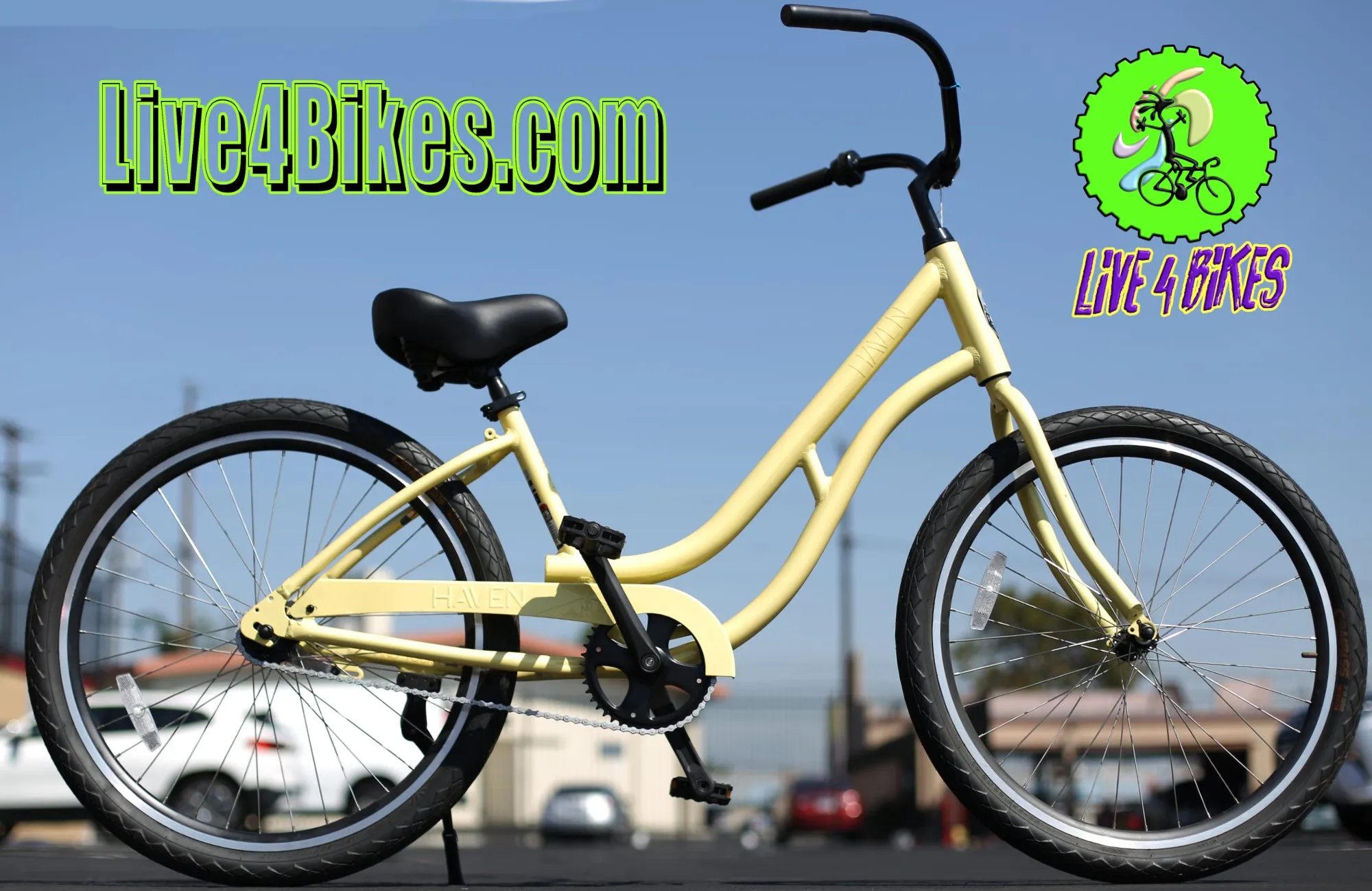 Haven Inlet 1 Beach Cruiser Aluminum Cruiser Bike Step through -Live4bikes