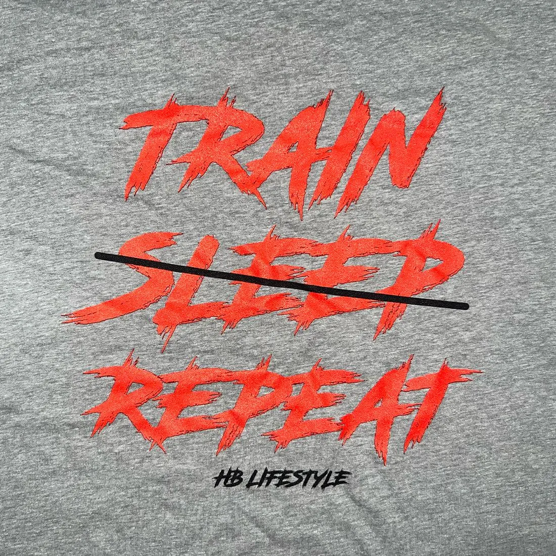 HB Lifestyle Active Wear Men's T-Shirt: Train Sleep Repeat