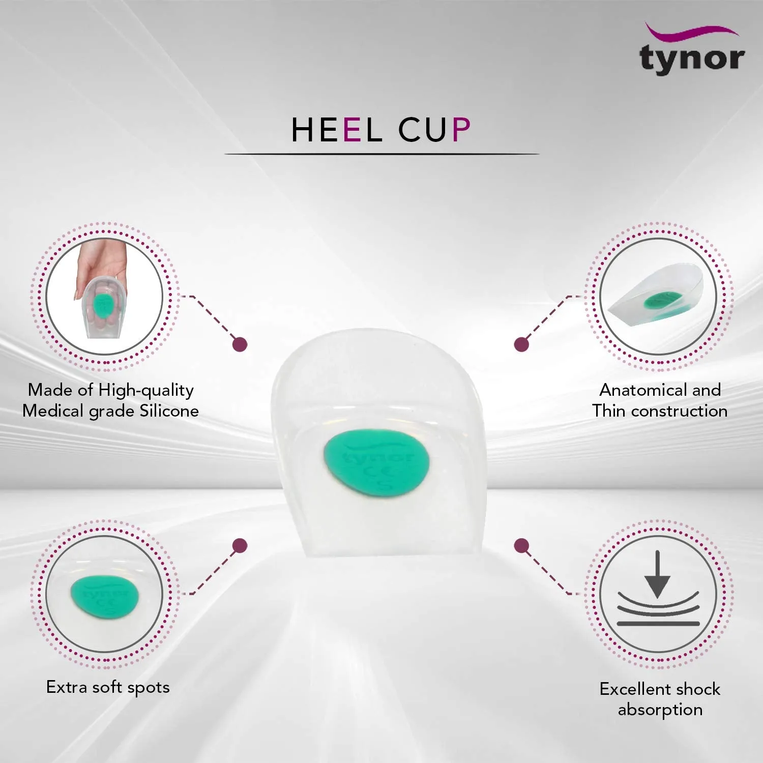 Heel Cup Silicone (Pair)