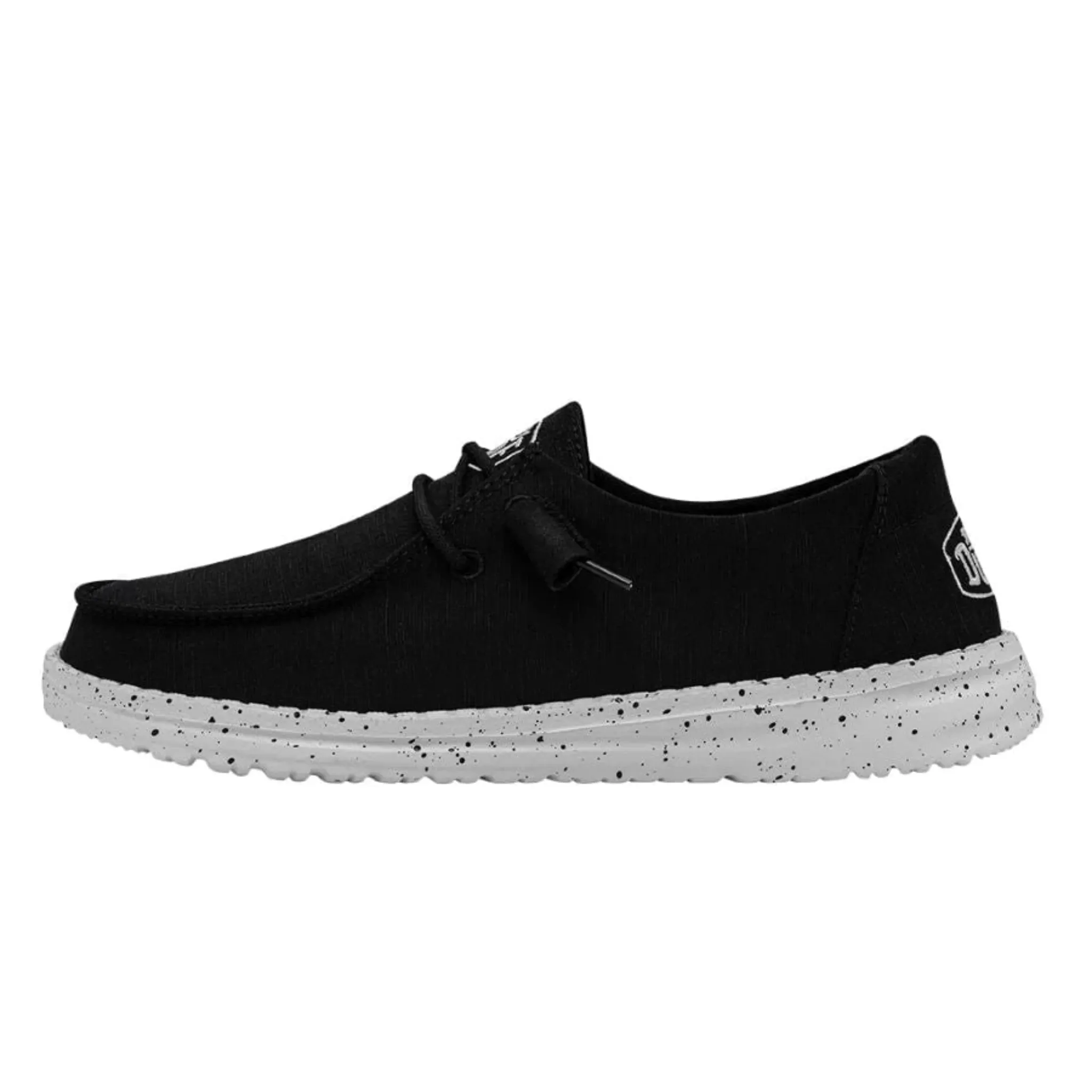 HEY DUDE WOMEN'S WENDY SLUB CANVAS BLACK - 40063001