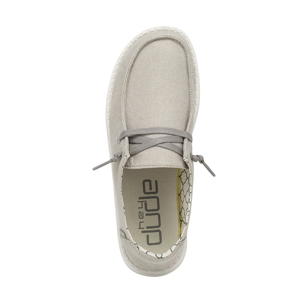 HEY DUDE WOMEN'S WENDY SPARKLING PEARL GREY - 121413312