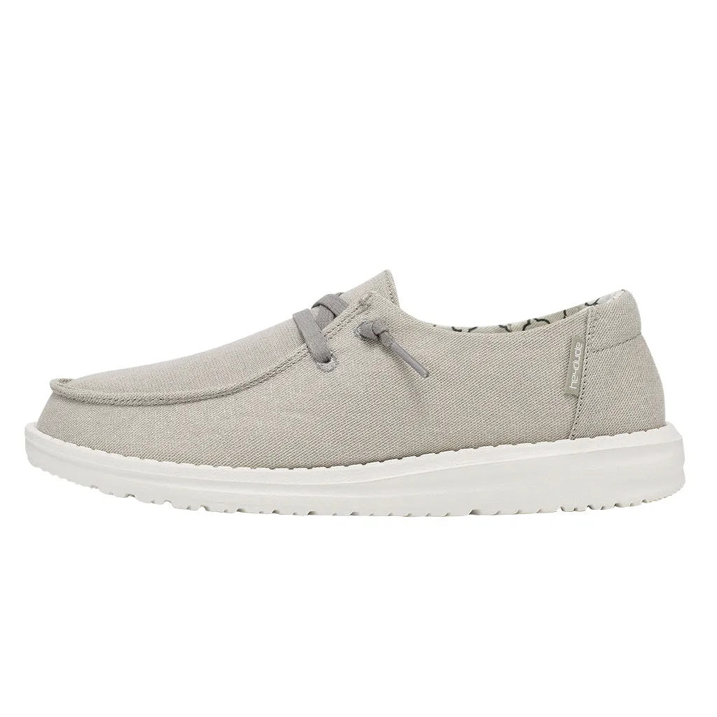 HEY DUDE WOMEN'S WENDY SPARKLING PEARL GREY - 121413312