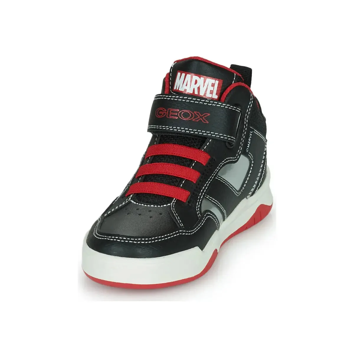 High Top Sneakers Perth Boy BlackRed | Geox