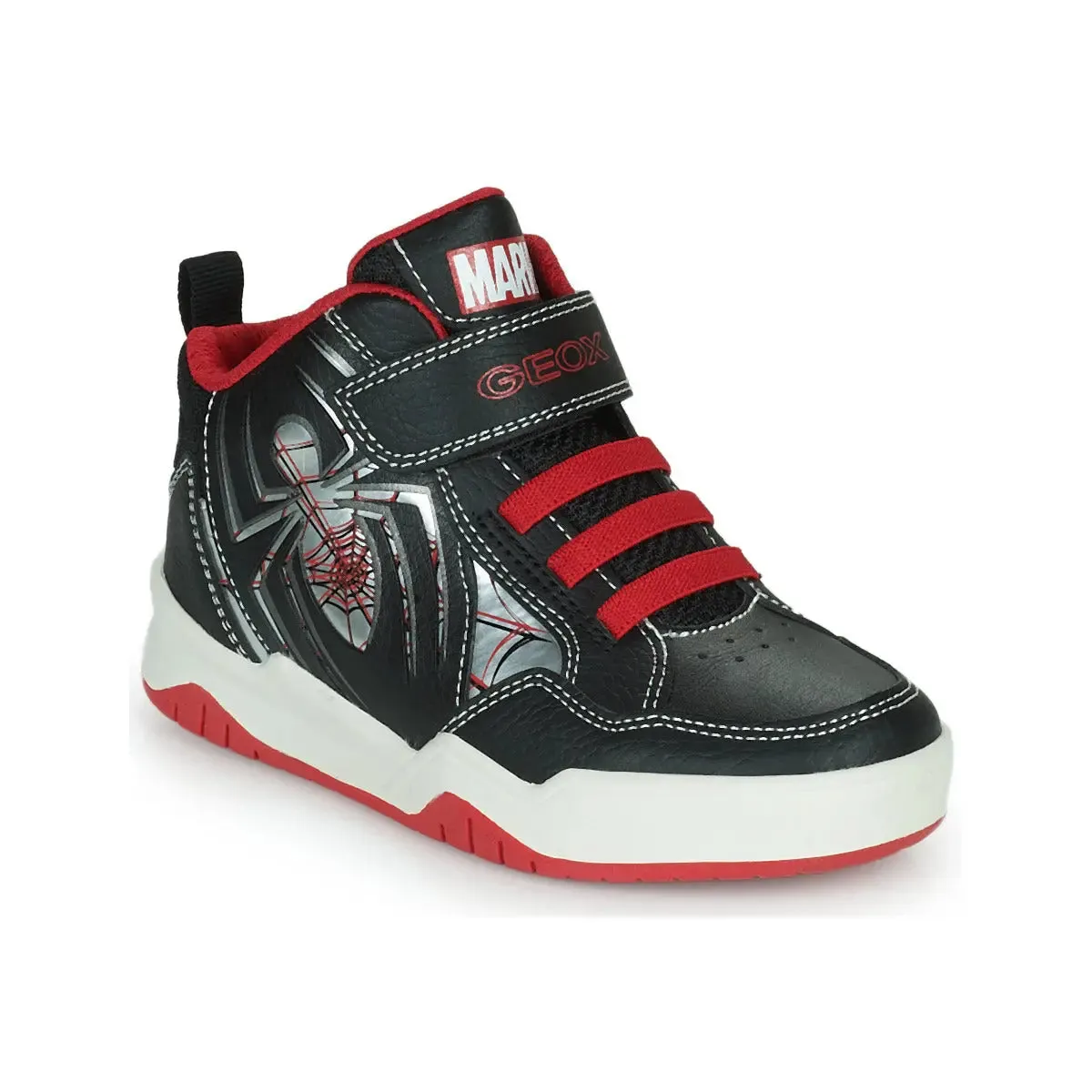 High Top Sneakers Perth Boy BlackRed | Geox