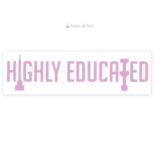 Highly Educated - Large Pink Decal