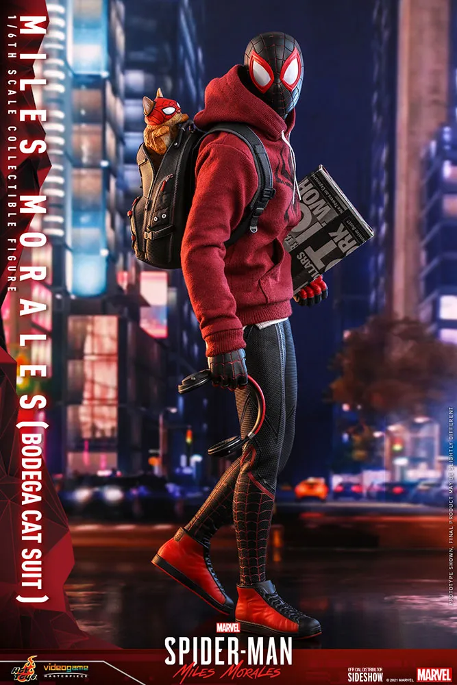 Hot Toys Miles Morales Spider-Man Bodega Cat Suit 1/6 Scale Figure