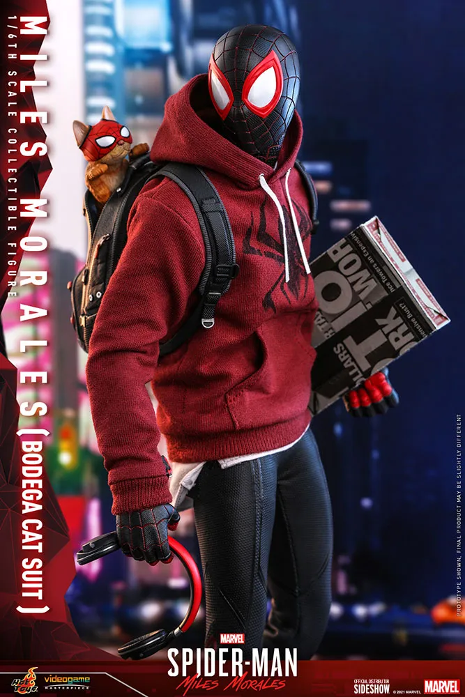 Hot Toys Miles Morales Spider-Man Bodega Cat Suit 1/6 Scale Figure