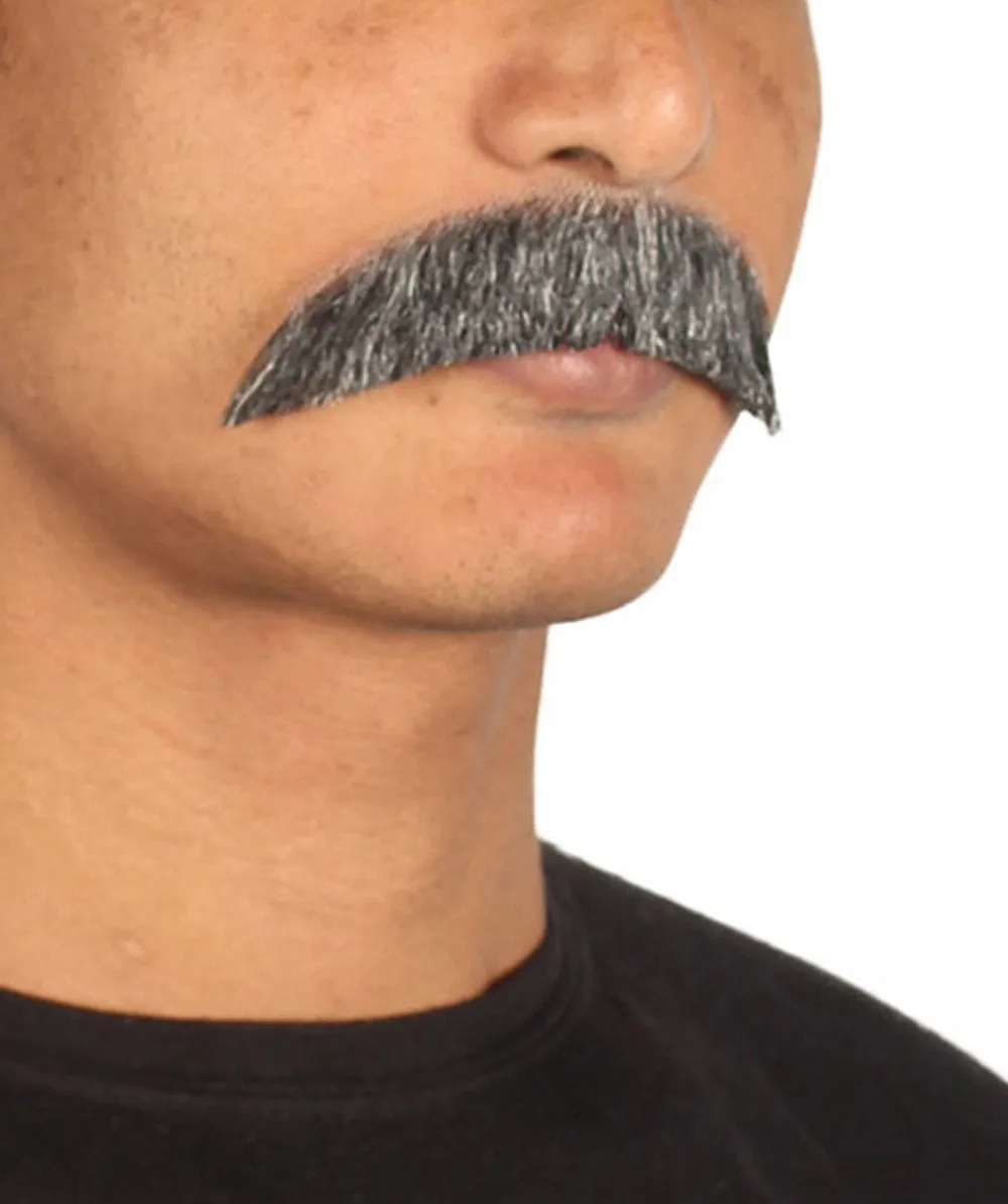 HPO Men's German Physicist Mustache Set Gray Cosplay Facial Hair