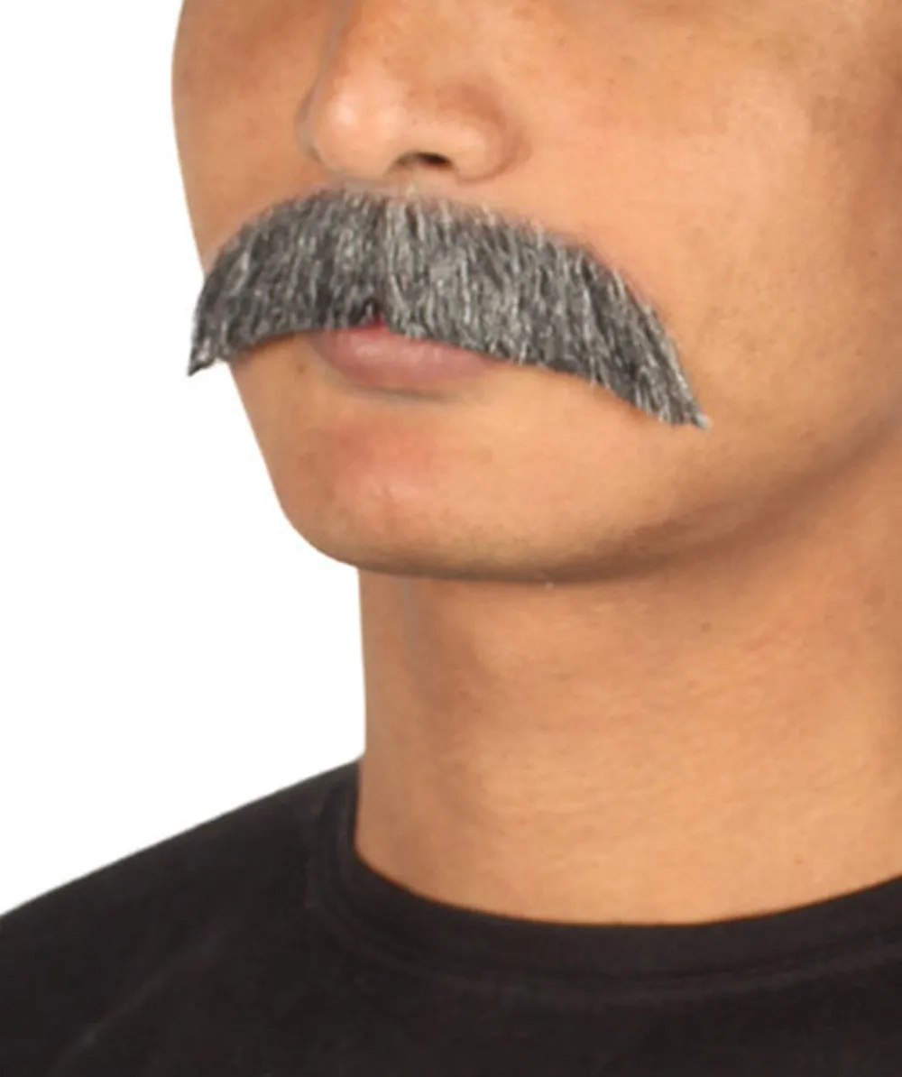 HPO Men's German Physicist Mustache Set Gray Cosplay Facial Hair