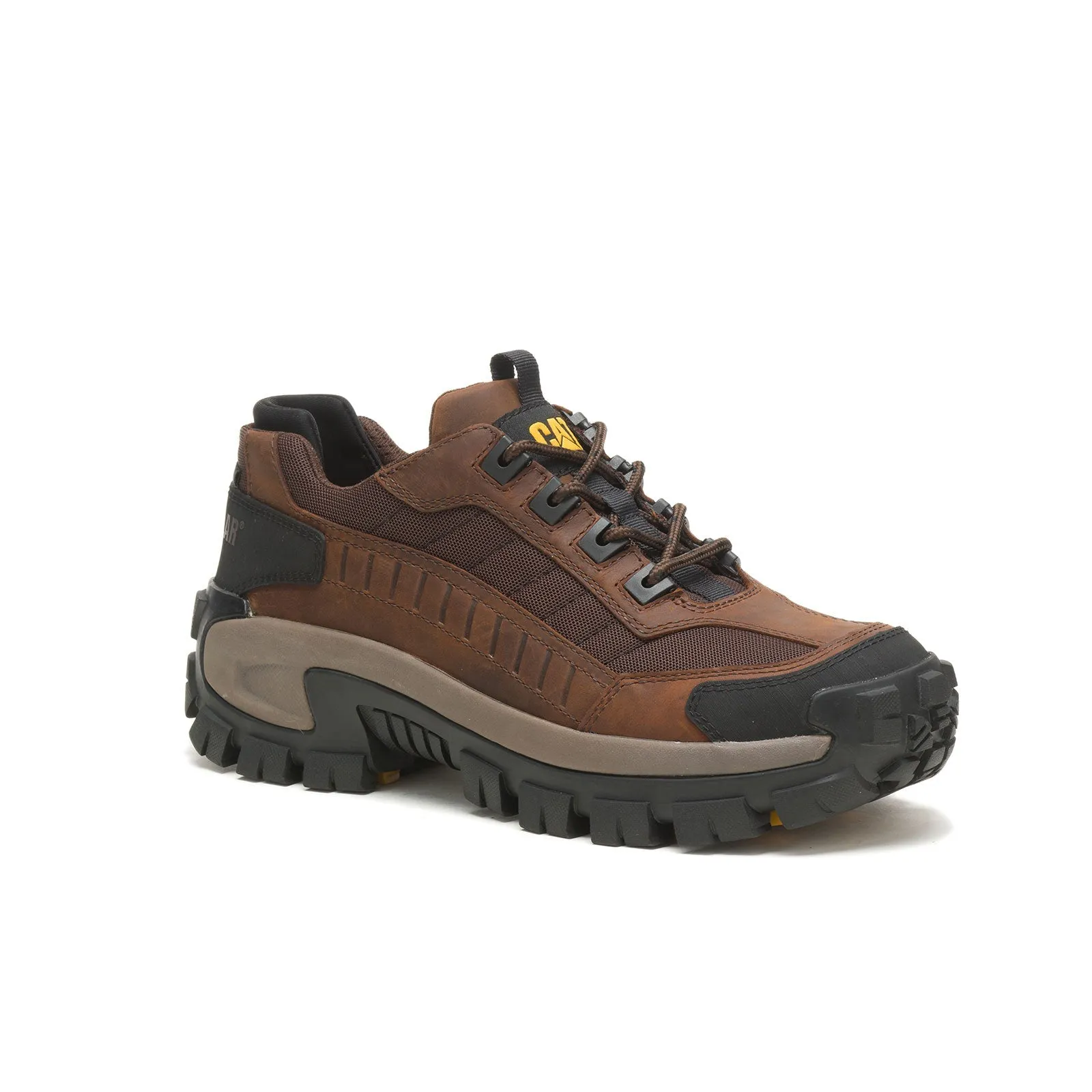 Invader Steel-Toe Work Shoe Dark Brown