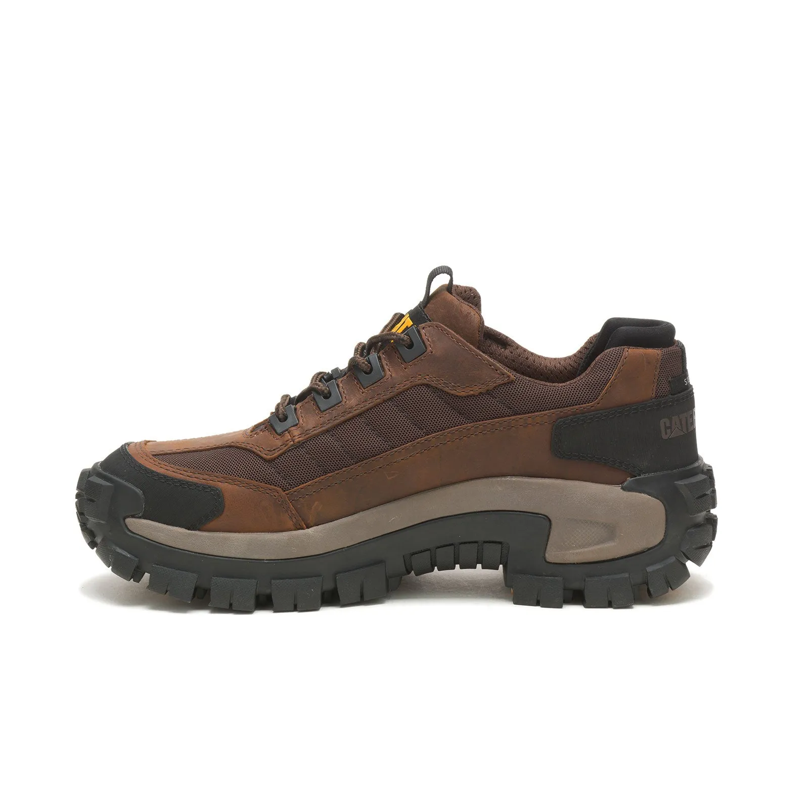 Invader Steel-Toe Work Shoe Dark Brown