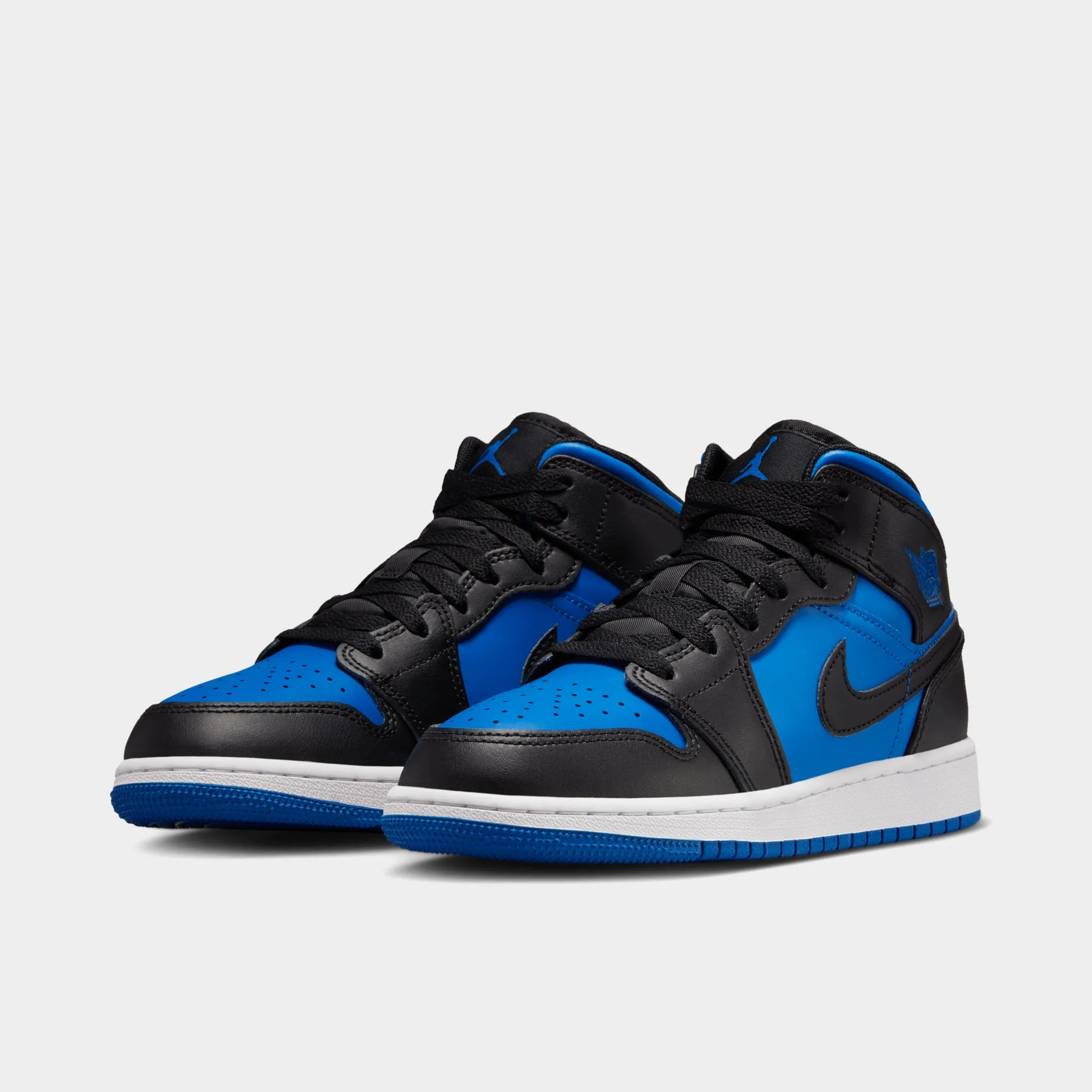 Jordan 1 Mid GS Black / Royal Blue - Black