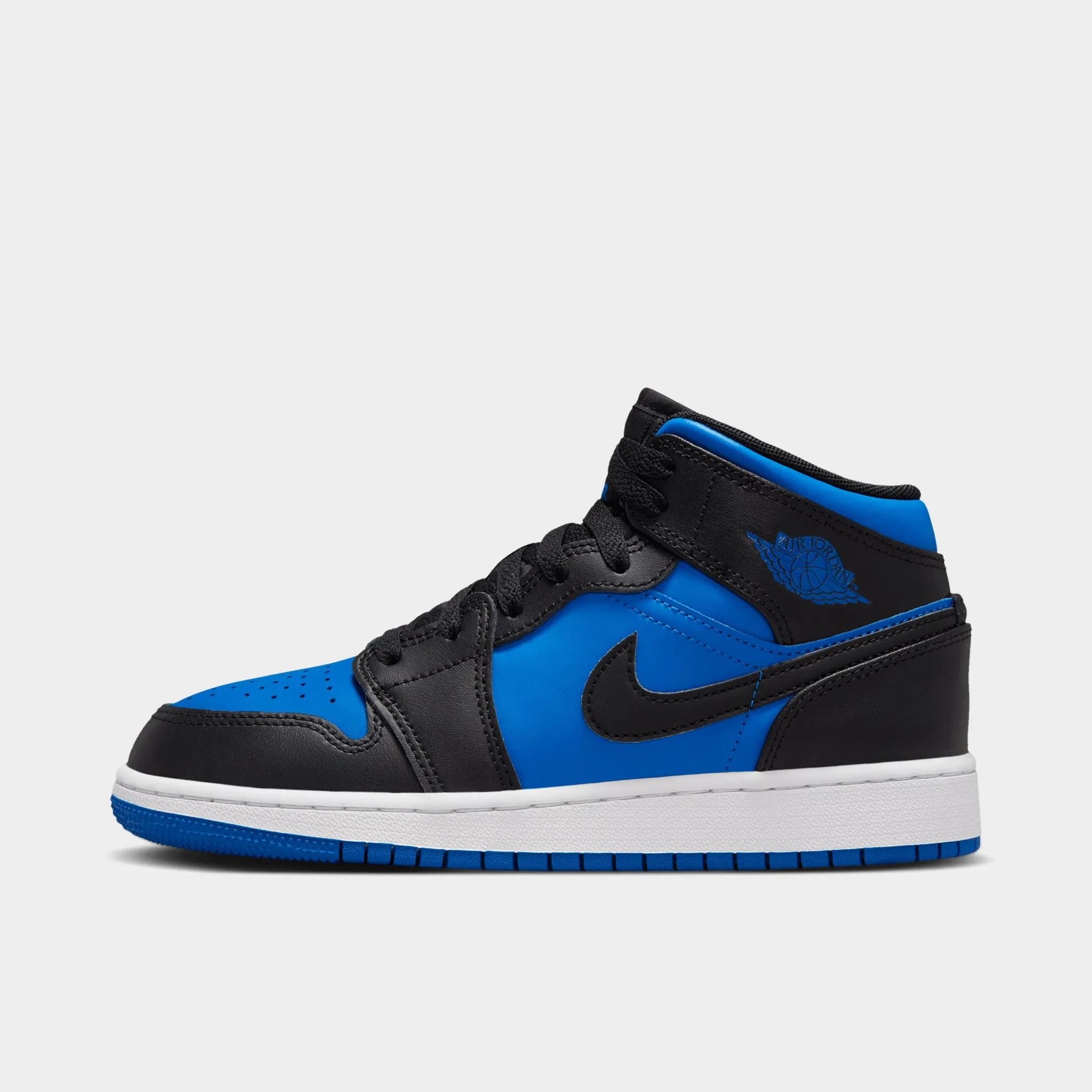 Jordan 1 Mid GS Black / Royal Blue - Black