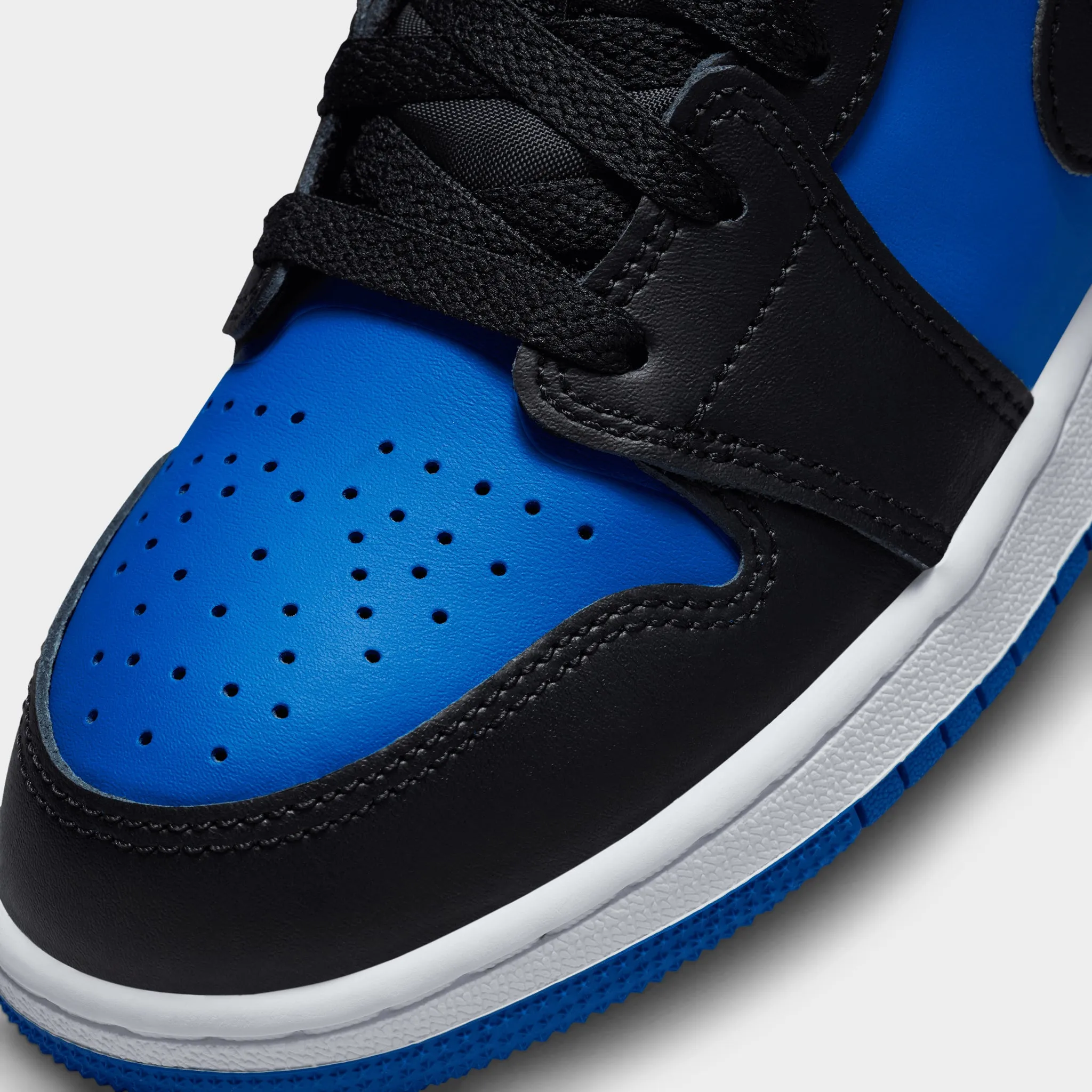 Jordan 1 Mid GS Black / Royal Blue - Black