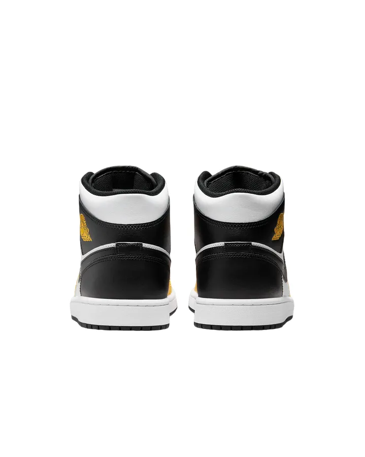 Jordan scarpa sneakers da uomo Air Jordan 1 Mid DQ8426-701 giallo ocra-nero-bianco