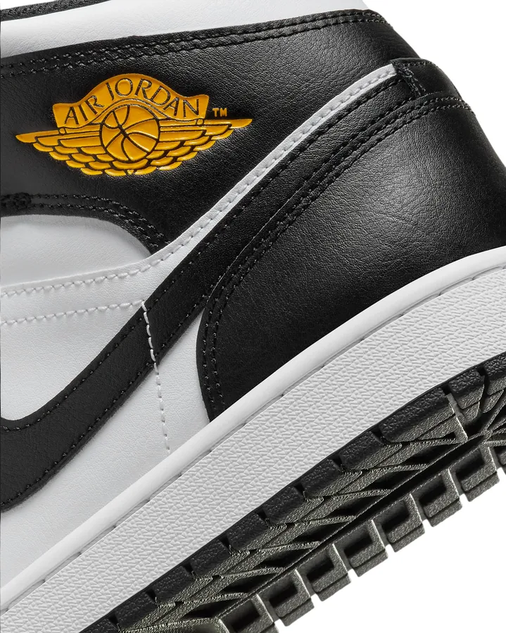 Jordan scarpa sneakers da uomo Air Jordan 1 Mid DQ8426-701 giallo ocra-nero-bianco