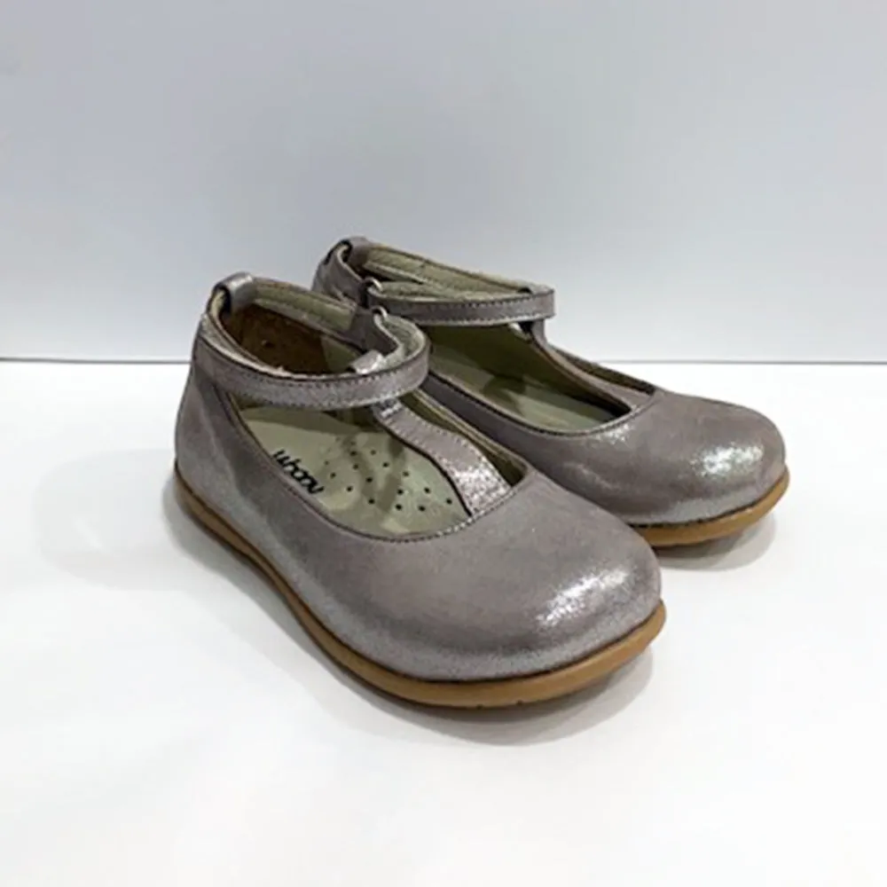 Kiddie Couture Valentina Leather Shoes Champagne