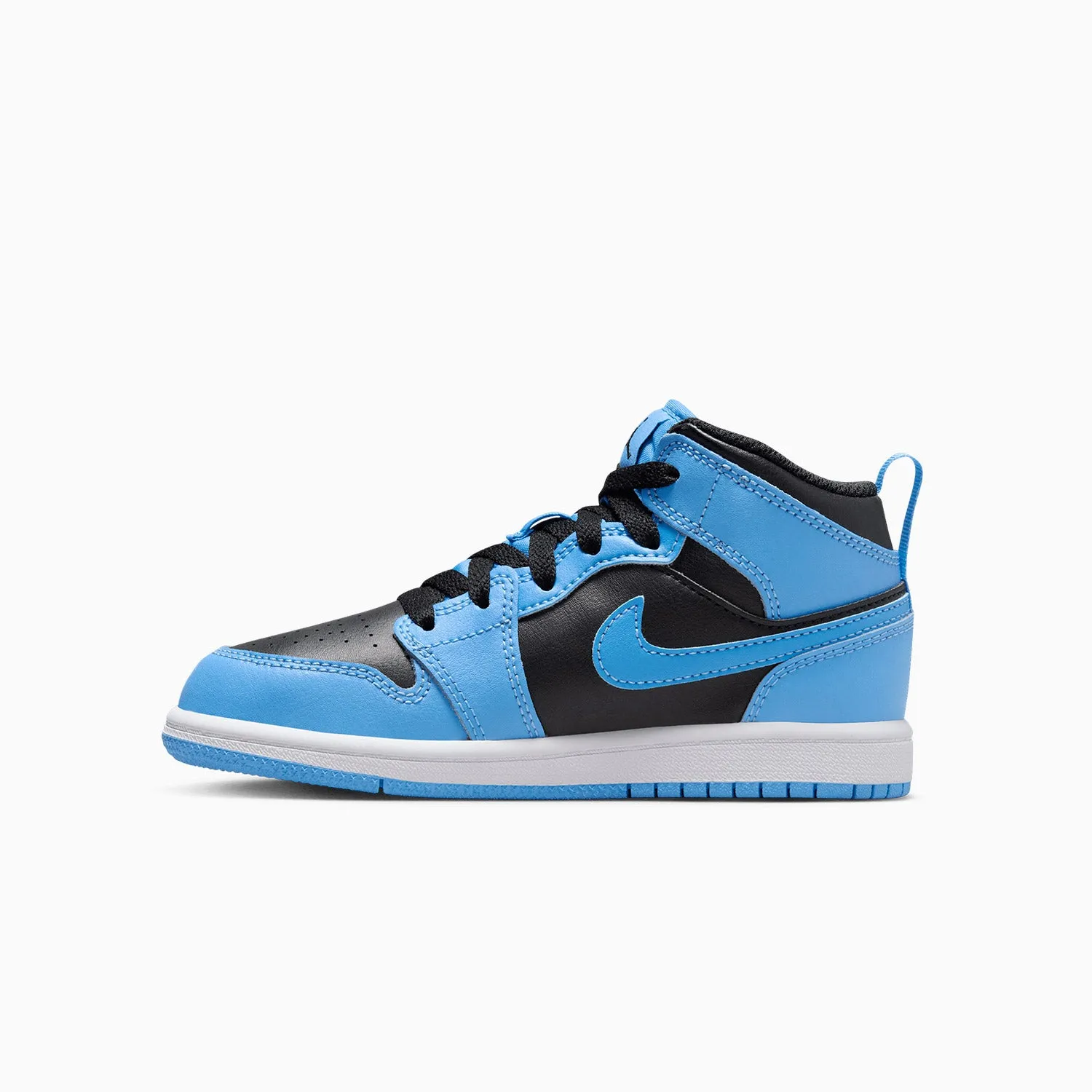 Kid's Air Jordan 1 Mid "University Blue Black" Pre School