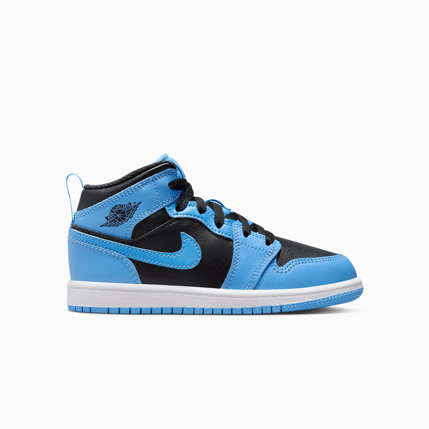 Kid's Air Jordan 1 Mid "University Blue Black" Pre School