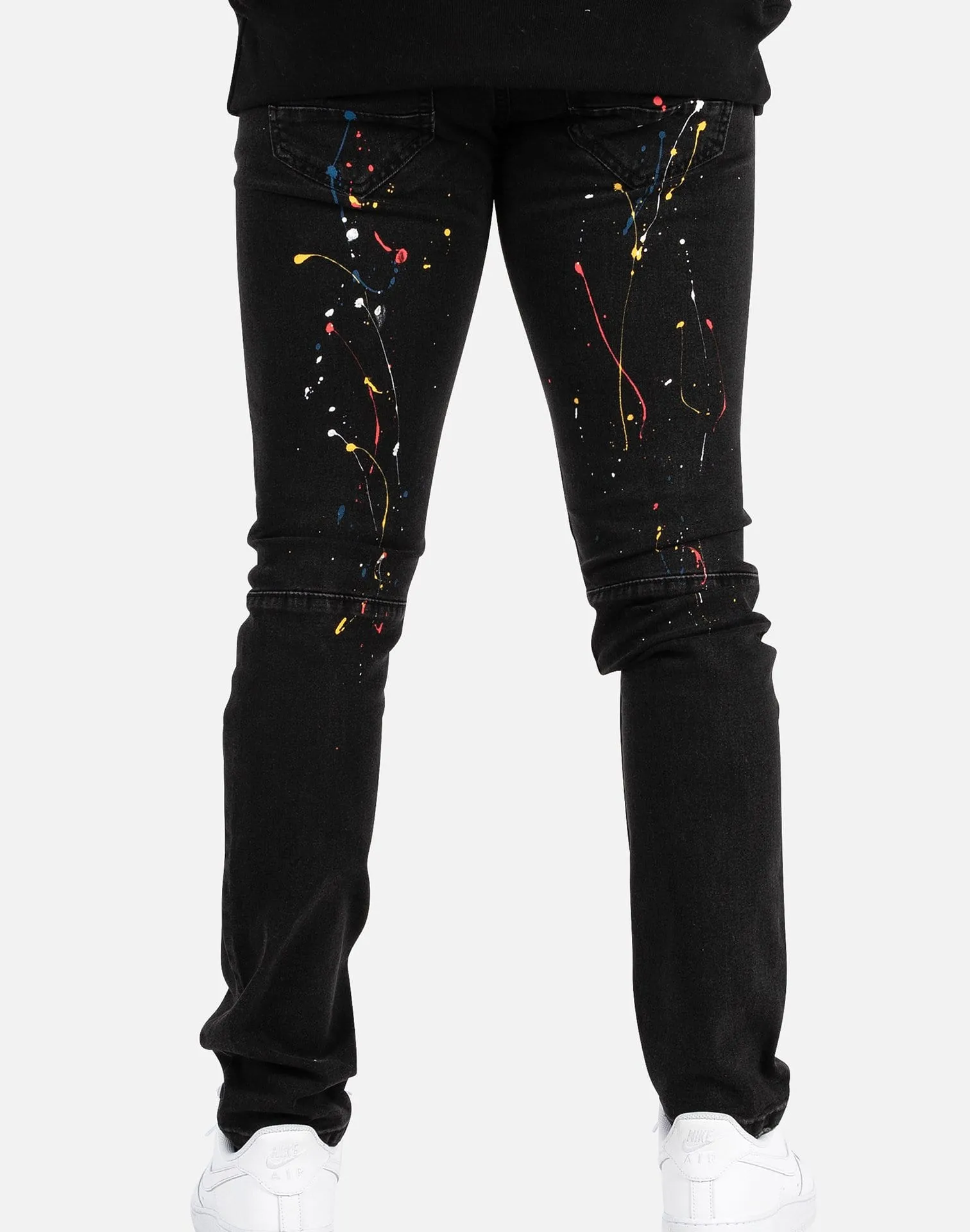 Kilogram Paint Splash Moto Jeans