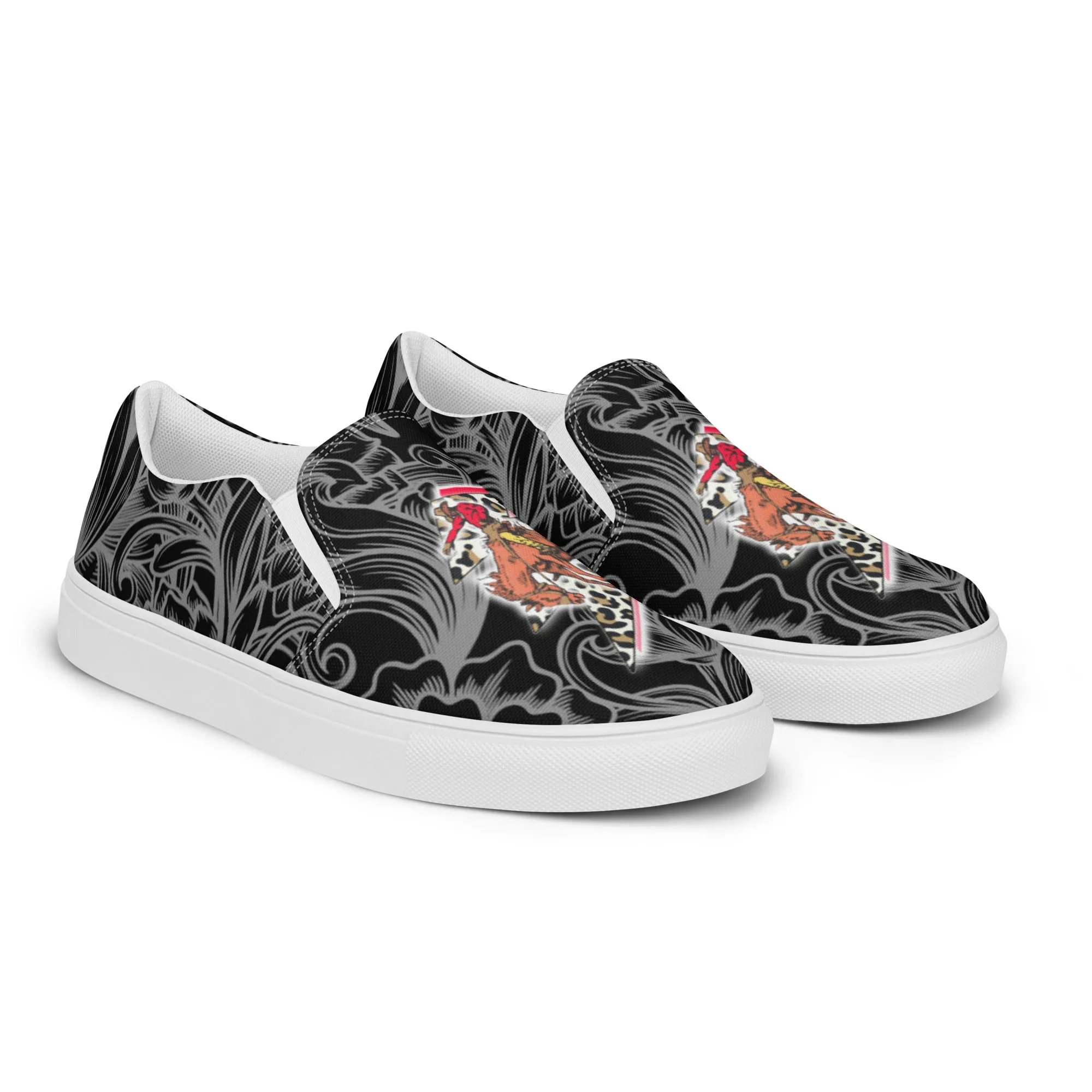 Lightning Bronc slip-on canvas shoes