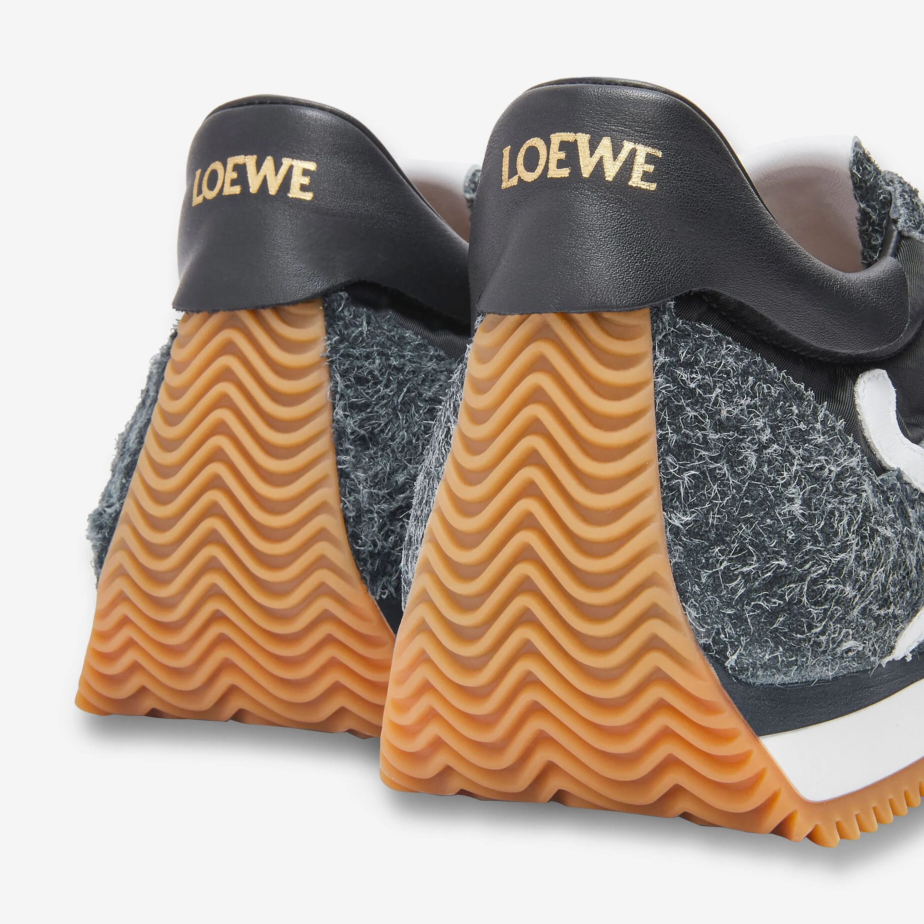 Loewe Nylon And Brushed Suede Flow Runner Sneakers