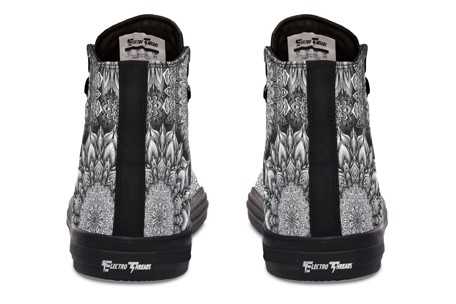 Mandala Bloom High Top Shoes