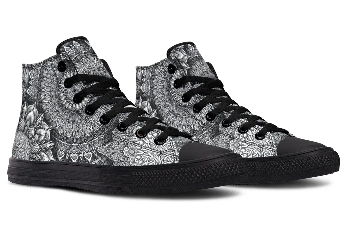 Mandala Bloom High Top Shoes