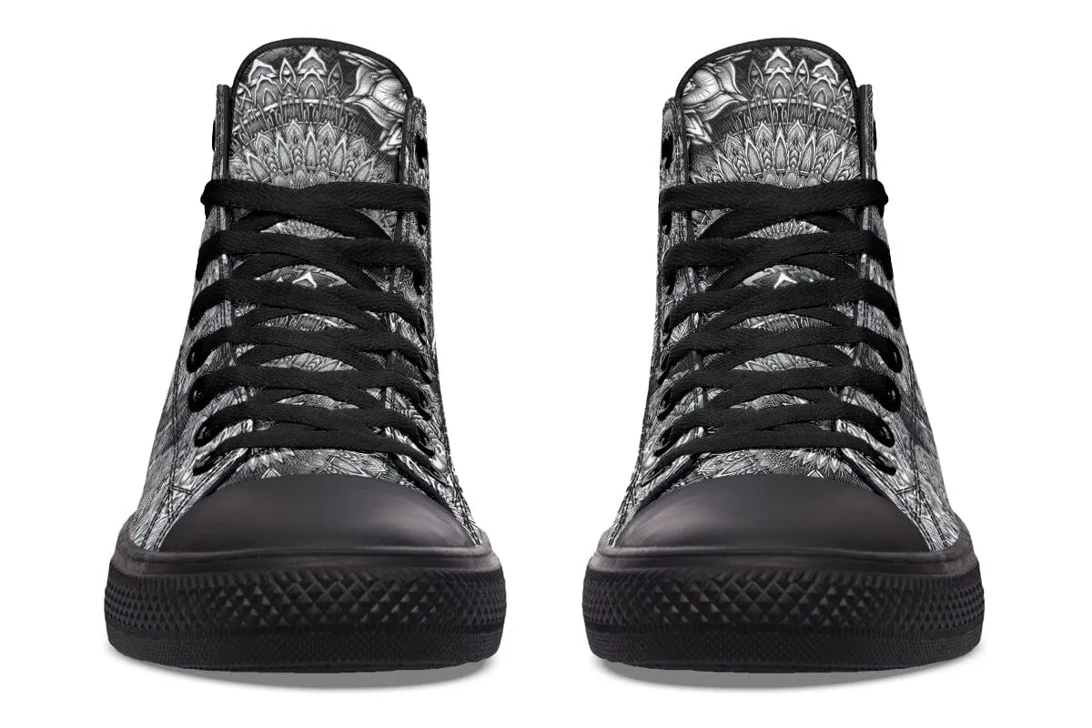 Mandala Bloom High Top Shoes