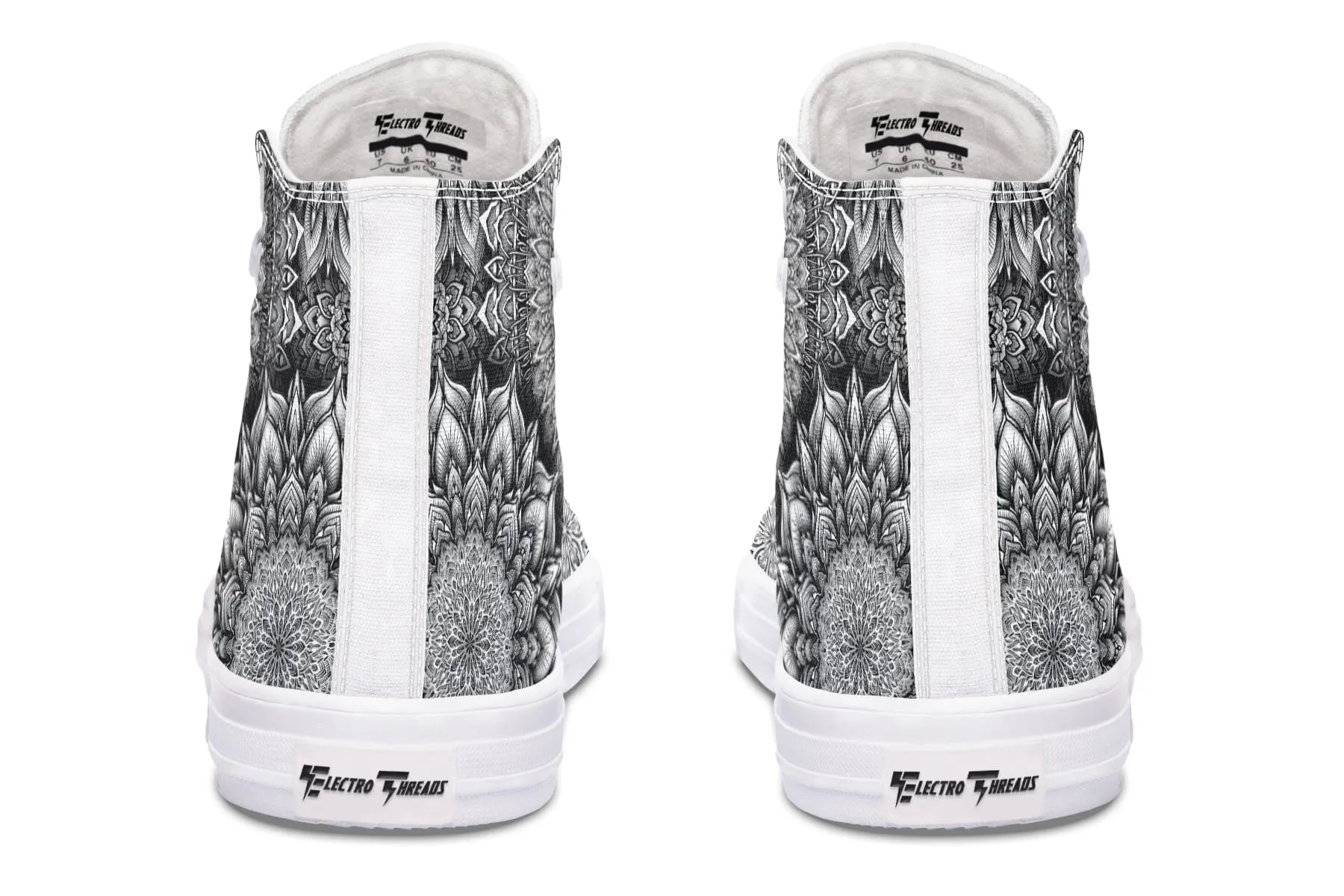 Mandala Bloom High Top Shoes