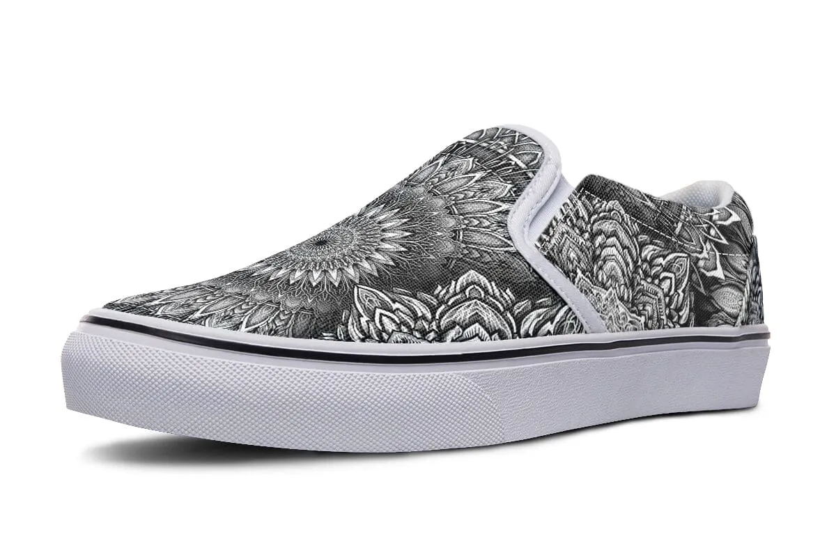 Mandala Bloom Slip on Shoes