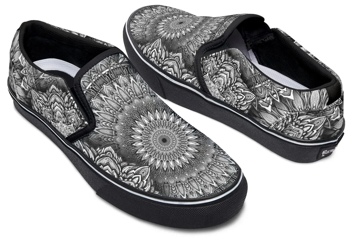 Mandala Bloom Slip on Shoes