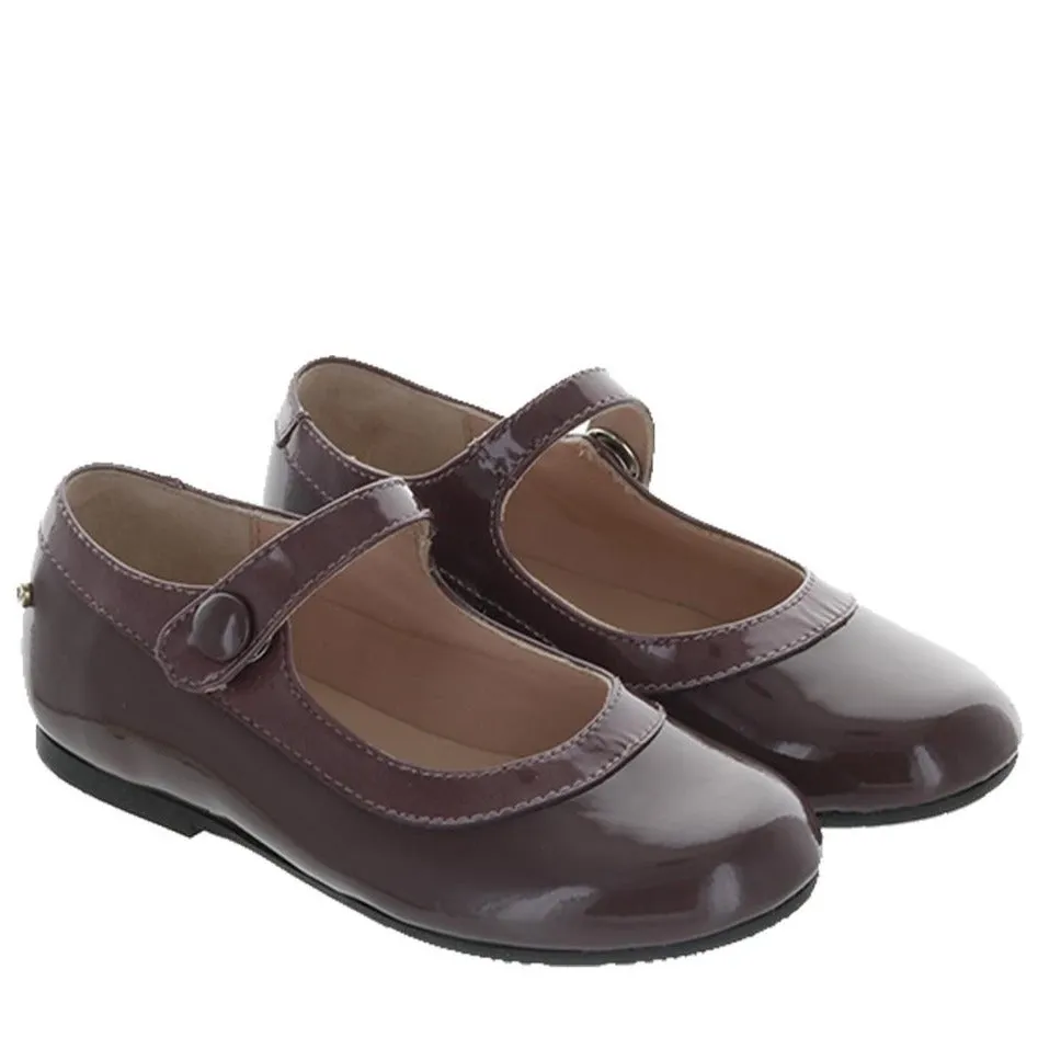 Manuela de Juan Girl's Kimi Mary Jane, Mauve Patent