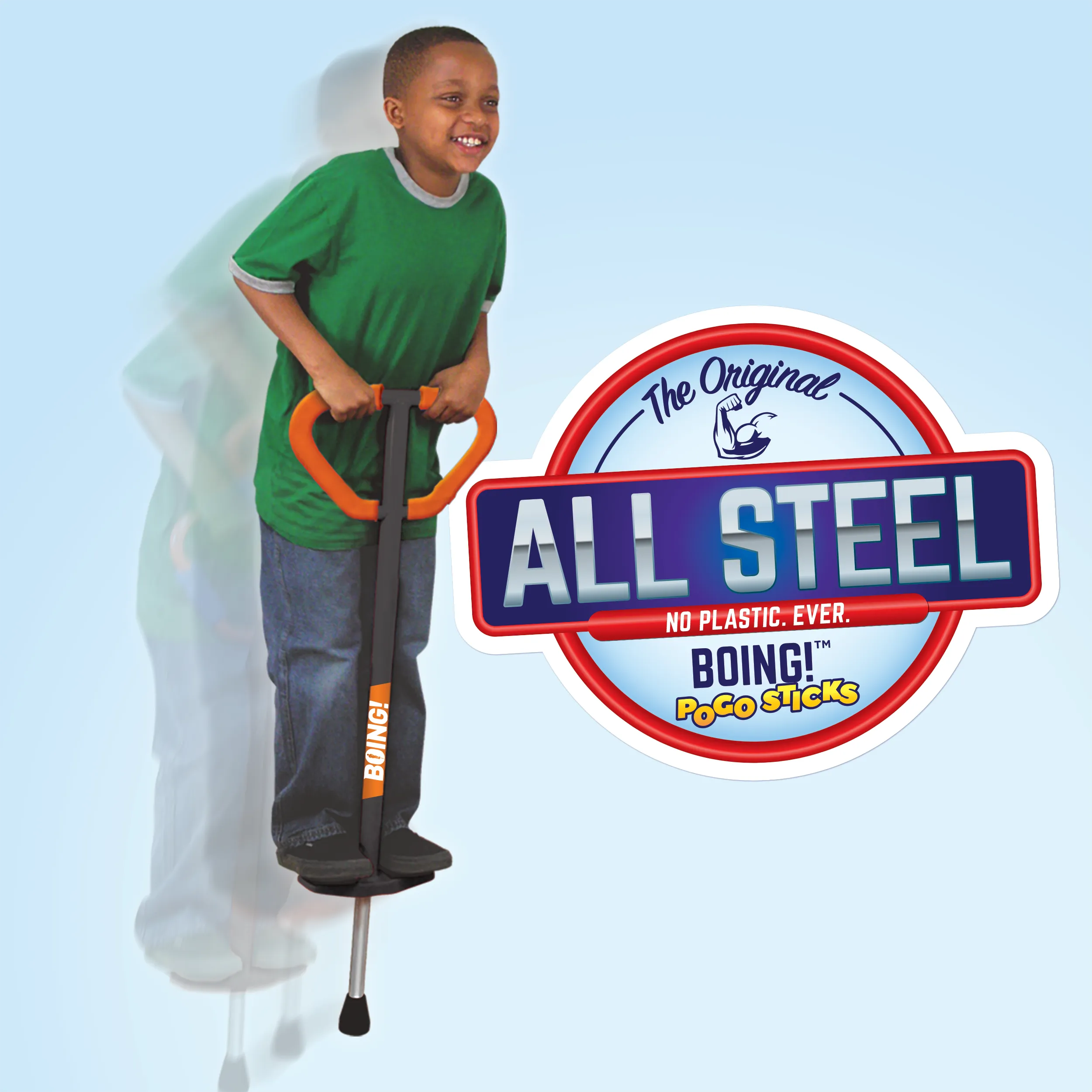 Medium Jumparoo BOING! Pogo Stick for Kids 60-100 Lbs.