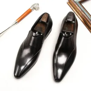 Men  Dress Shoes -  Mussolini Pointed Shoes